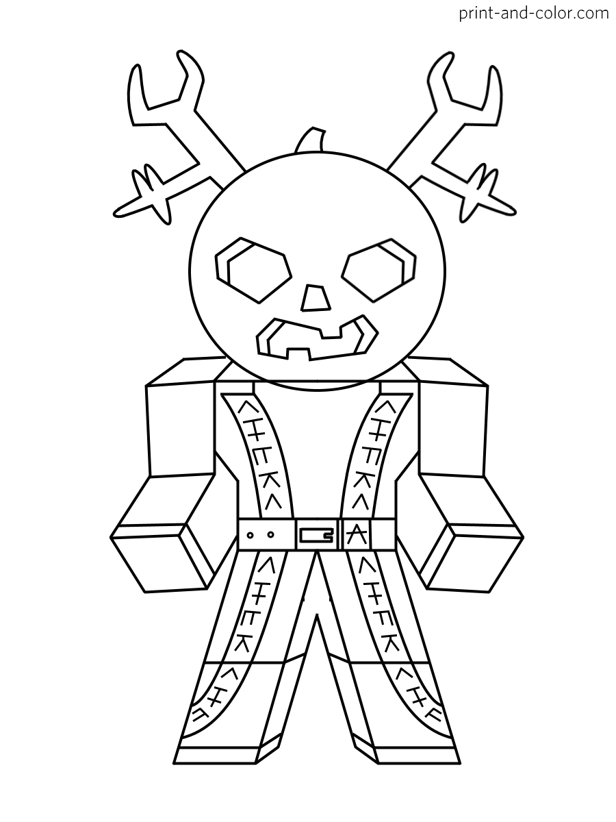 Roblox Coloring Pages Print And Color Com Coloring Home