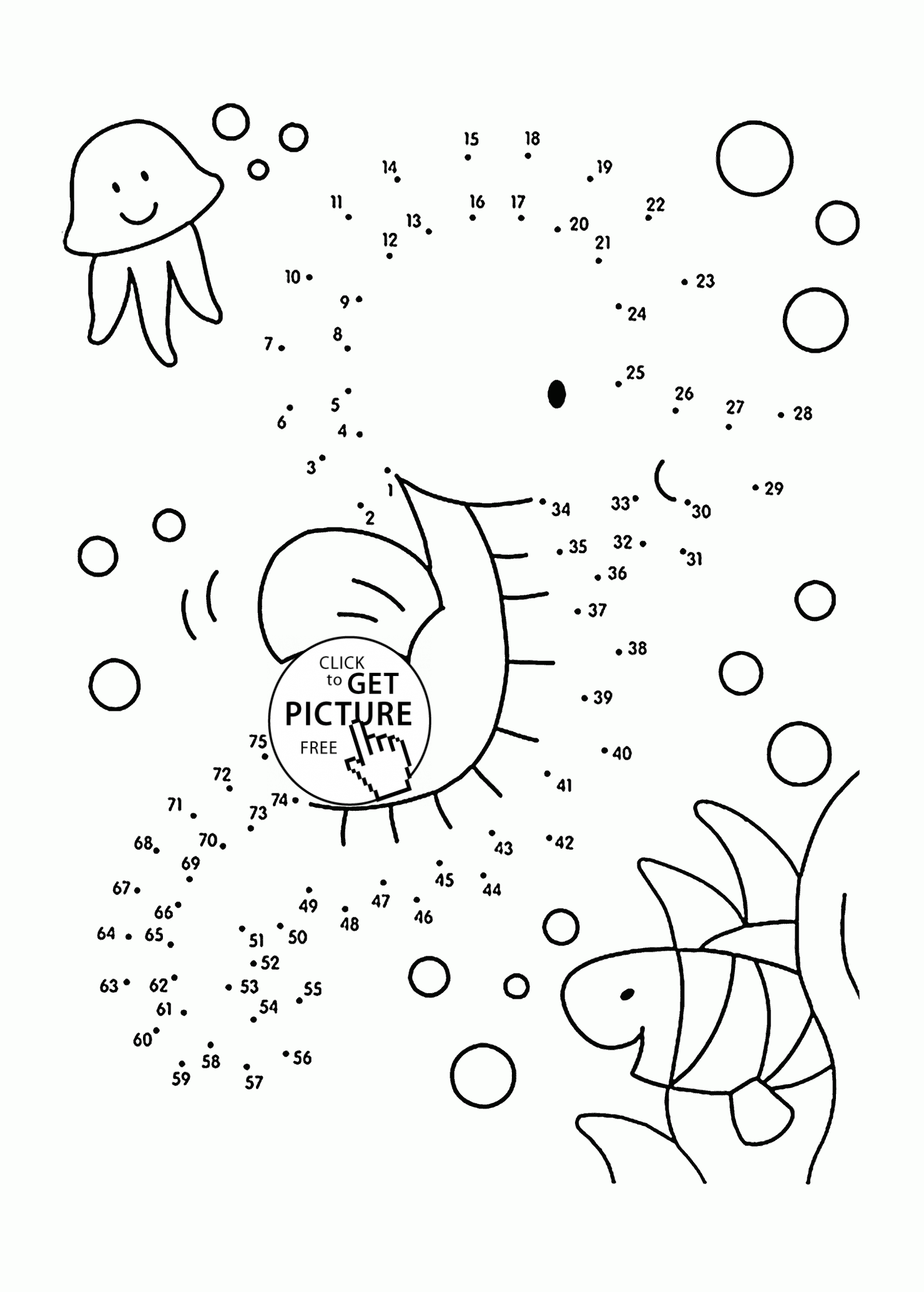 Connect The Dots Coloring Pages For Kindergarten   Coloring Home