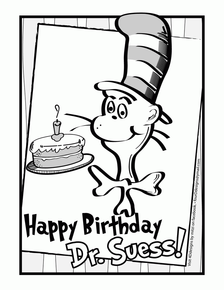 Free Dr Seuss Coloring Pages Printable - Coloring Home