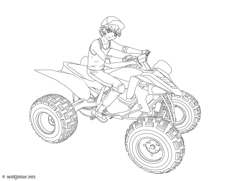 Quad Coloring Pages  Coloring Home
