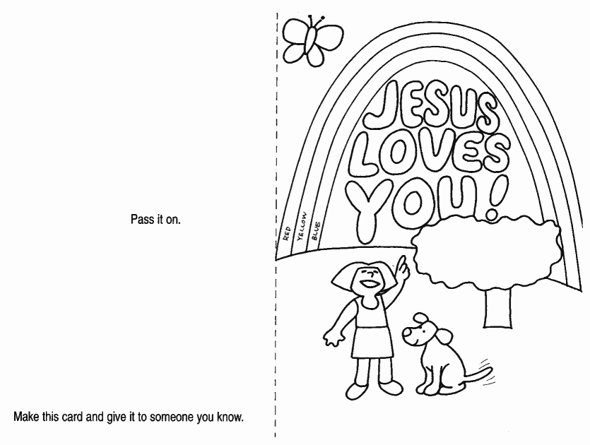 Coloring Pages For Jesus Loves Me | Coloring Page