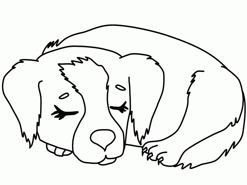 Coloring Pages With Cute Puppies - Coloring Home