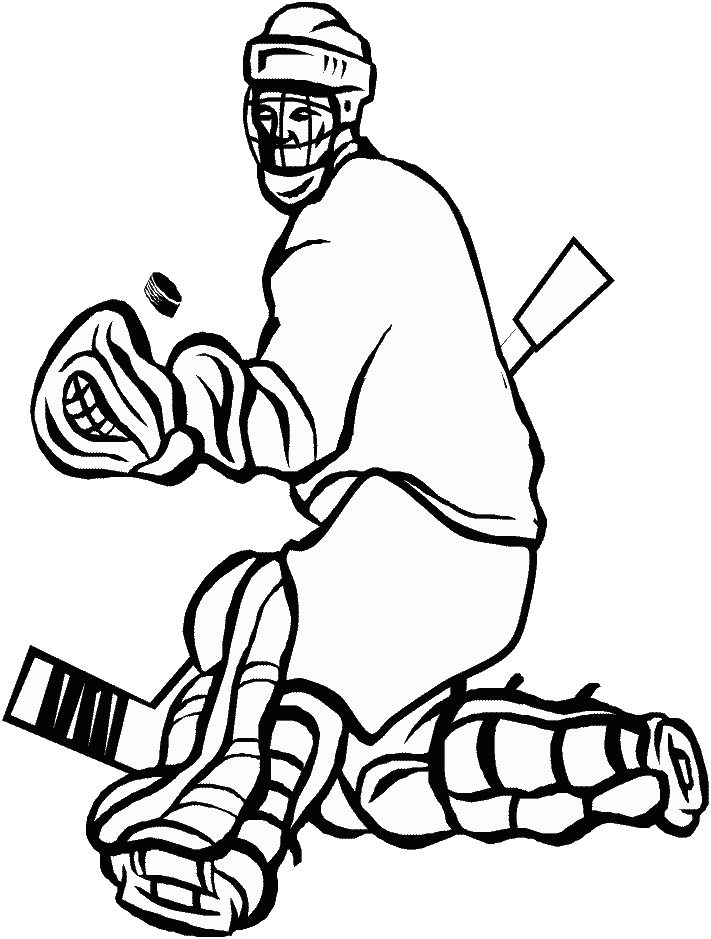 Hockey Coloring Goalie Pages Mask Nhl Logo Bruins Ice Boston Jason