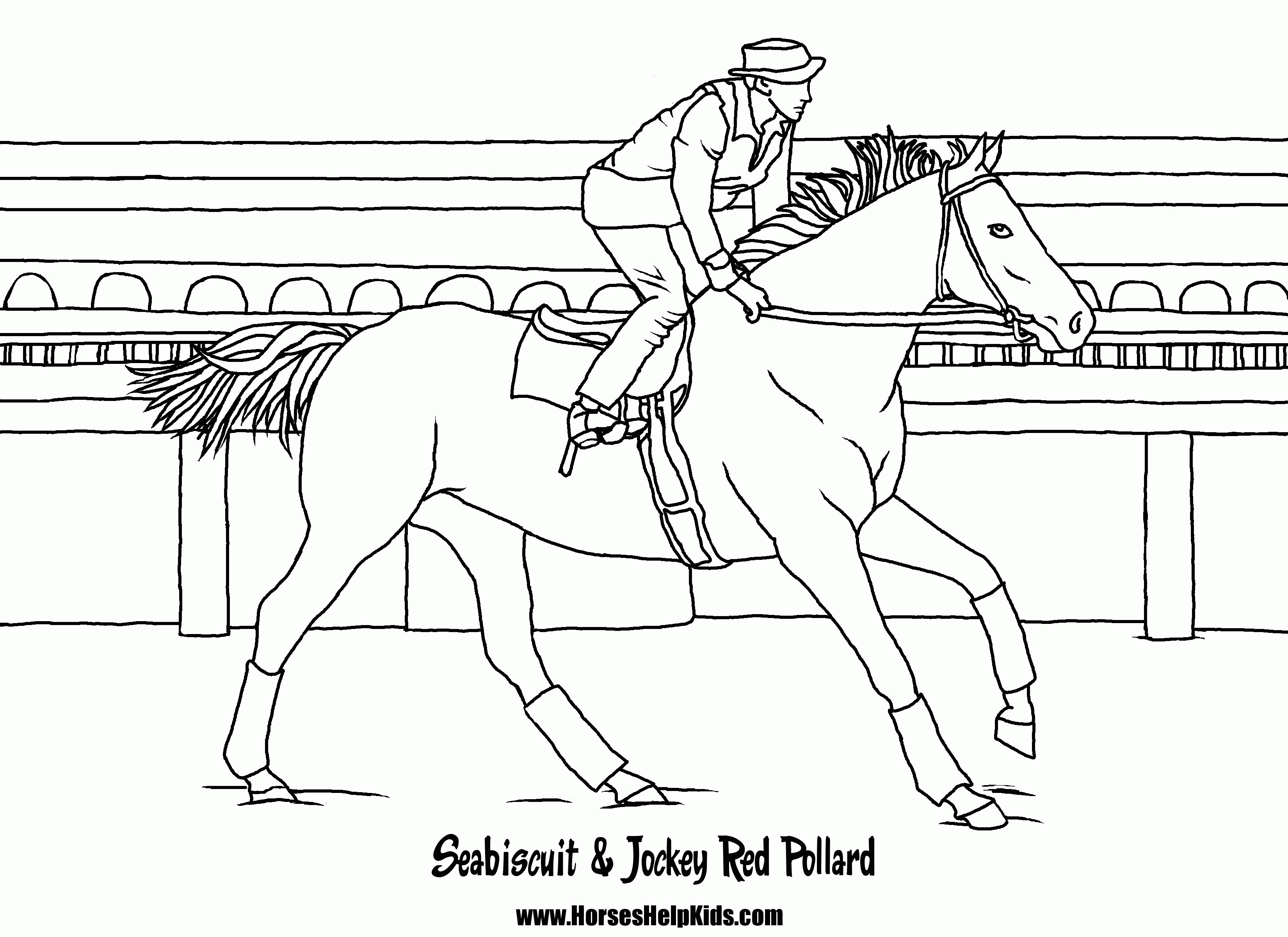 Seabiscuit Coloring Pages - Coloring Home