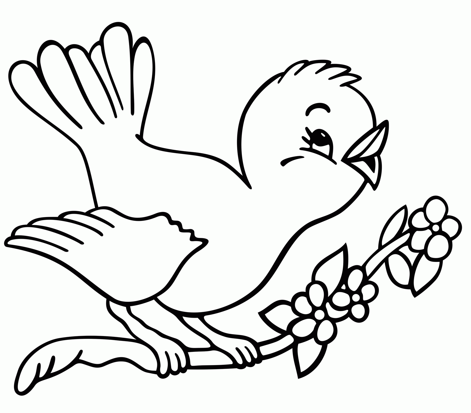 Birds For Kids - Coloring Pages for Kids and for Adults