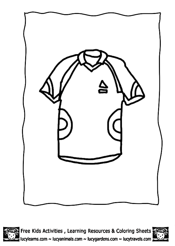 Soccer Jersey Coloring Page - Coloring Home