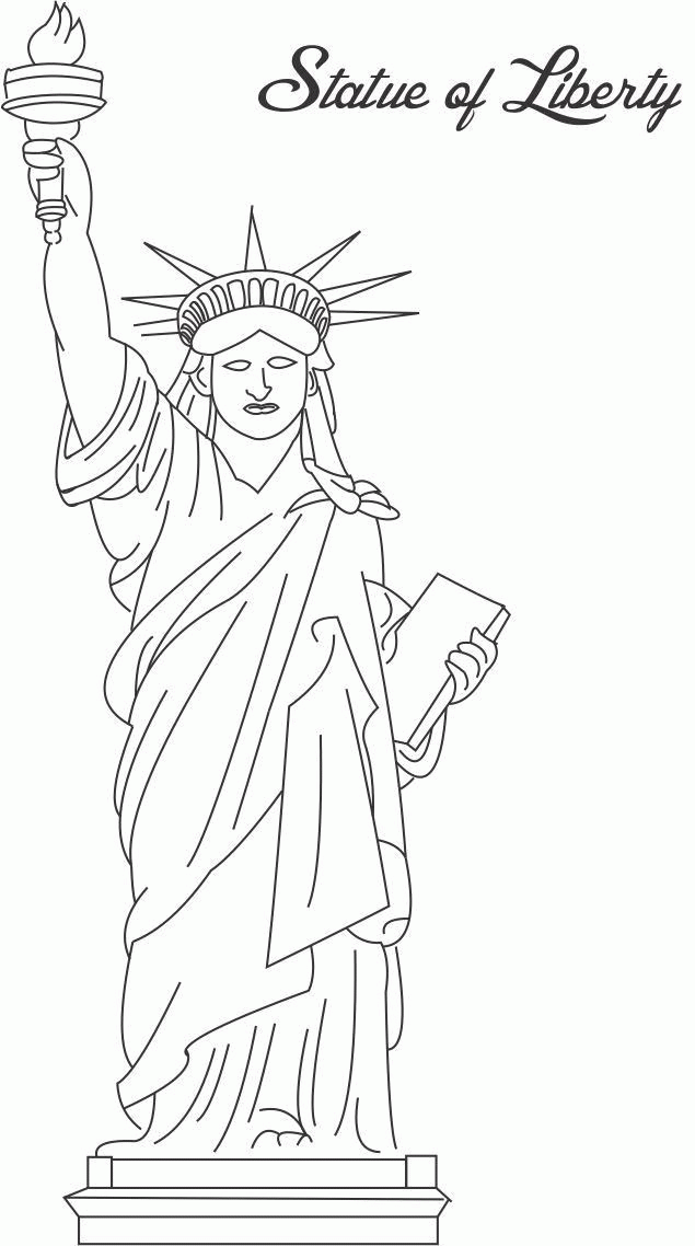 Related Statue Of Liberty Coloring Pages item-10027, Statue Of ...