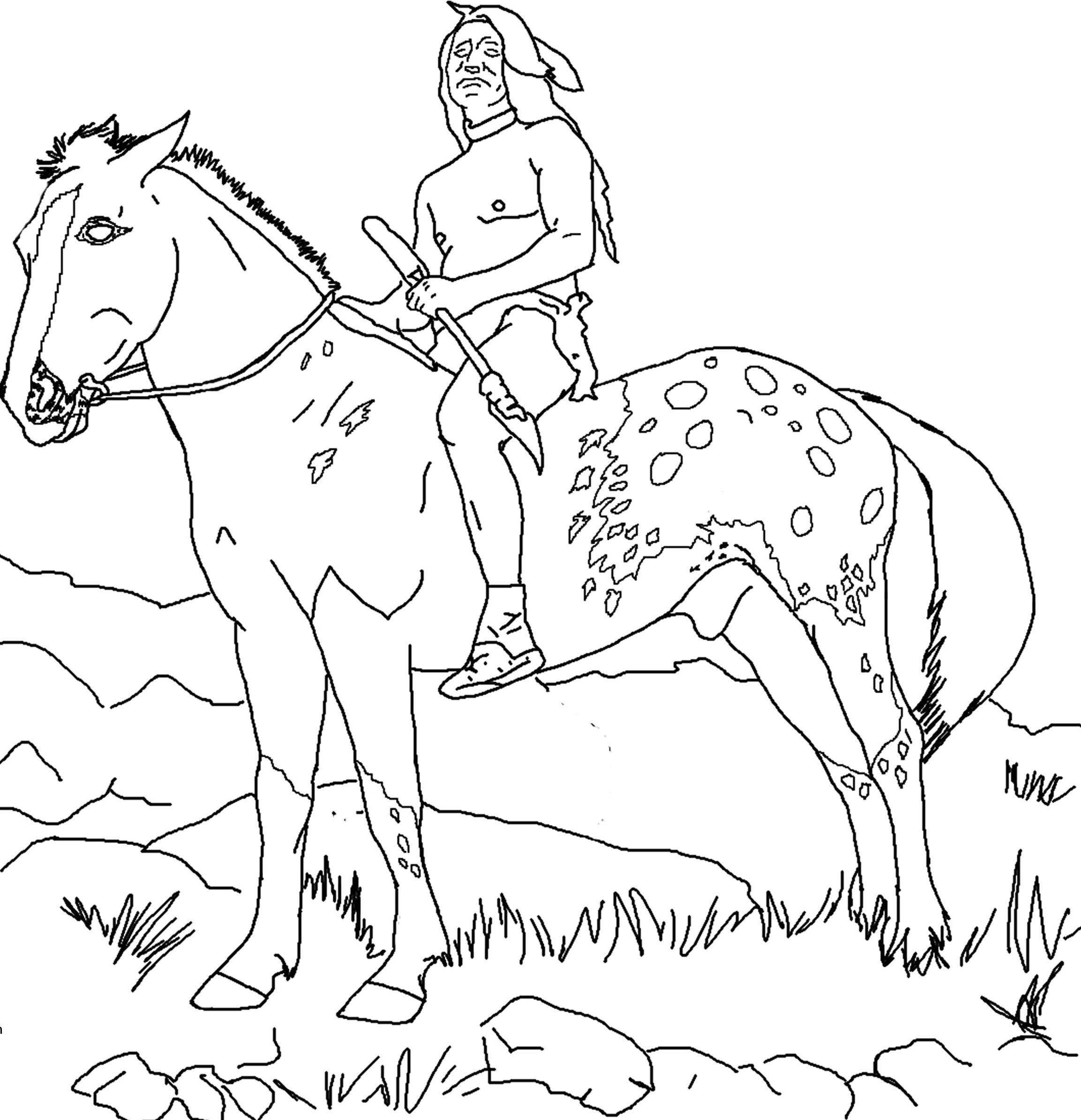 Indian Horse Coloring Pages | Animal Coloring pages of ...