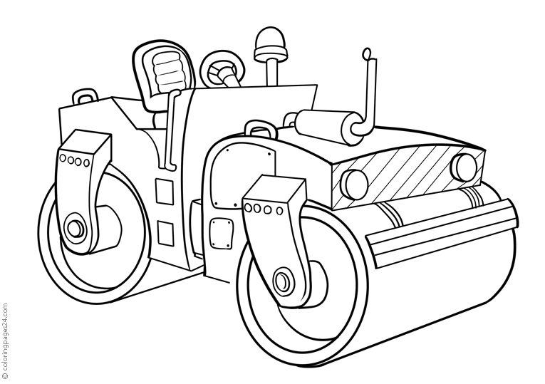 Steamroller | Coloring Pages 24