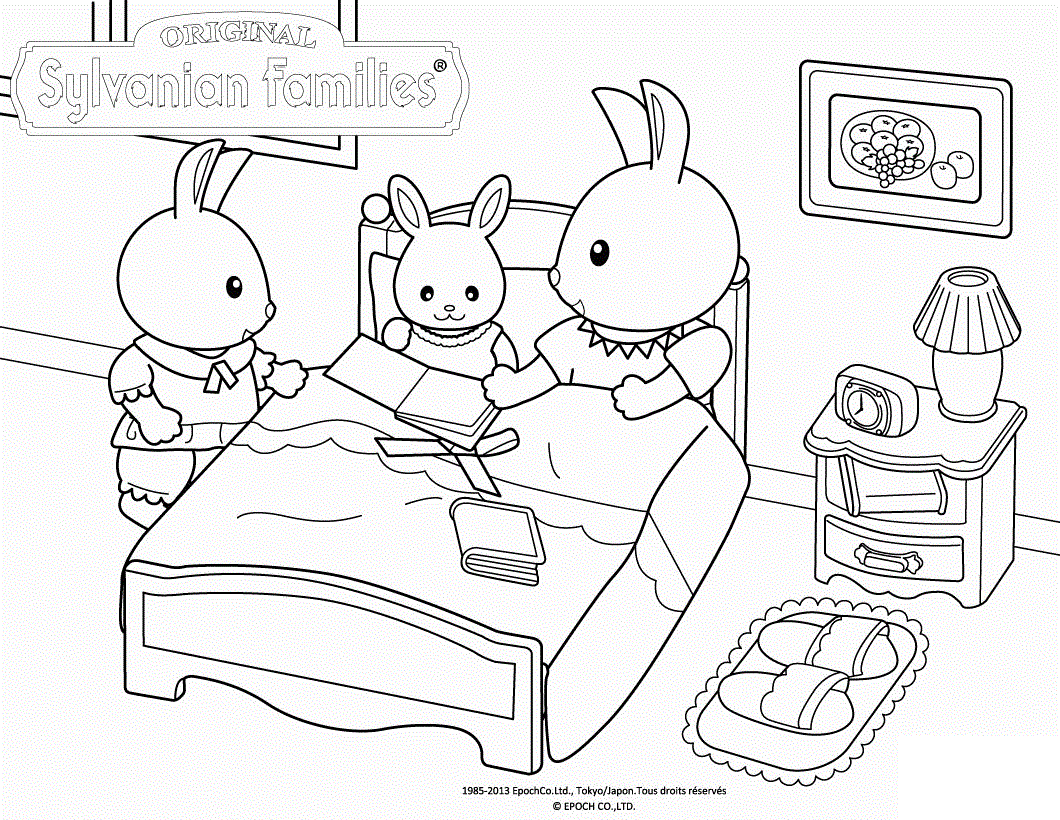 Calico Critters Sylvanian Families Original Coloring Pages - Coloring Cool