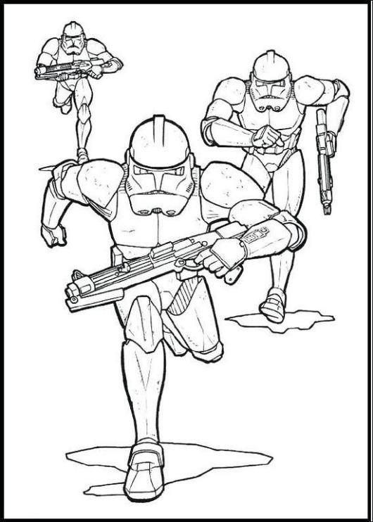 clone army phase II clone trooper coloring sheet for kids | Star wars coloring  book, Star wars colors, Star wars lovers