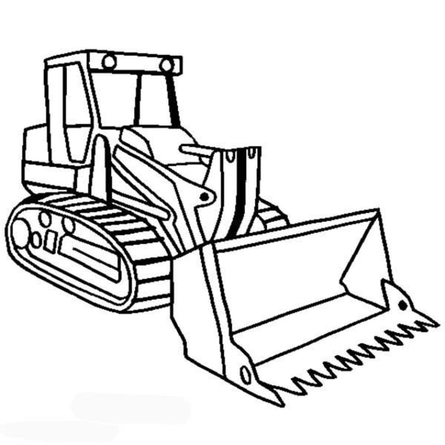 Coloring pages: Construction trucks, printable for kids & adults, free