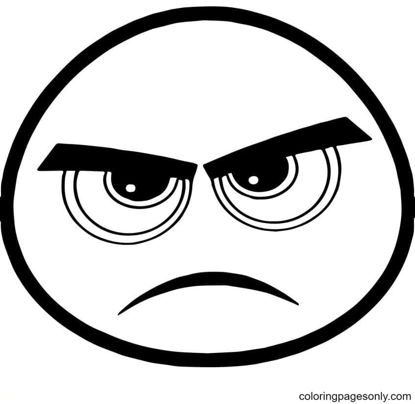 Cool Angry Emoticon Coloring Pages - Angry Face Coloring Pages - Coloring  Pages For Kids And Adults