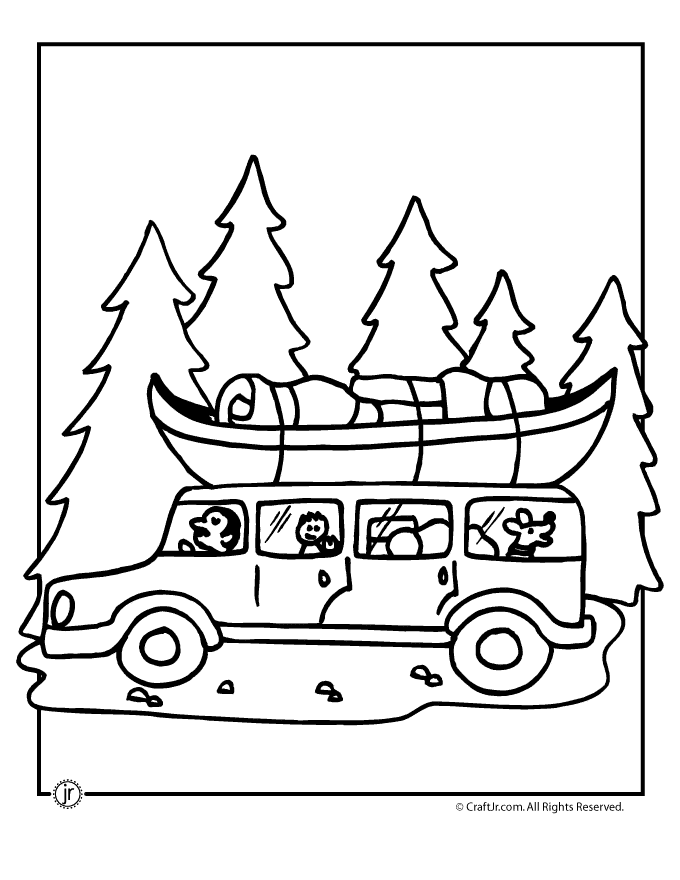 Road Trip Camp Coloring Page | Woo! Jr. Kids Activities : Children's  Publishing