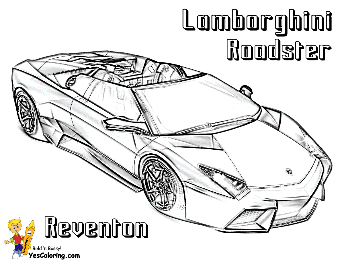 Lamborghini Coloring Pages To Print   Coloring Home