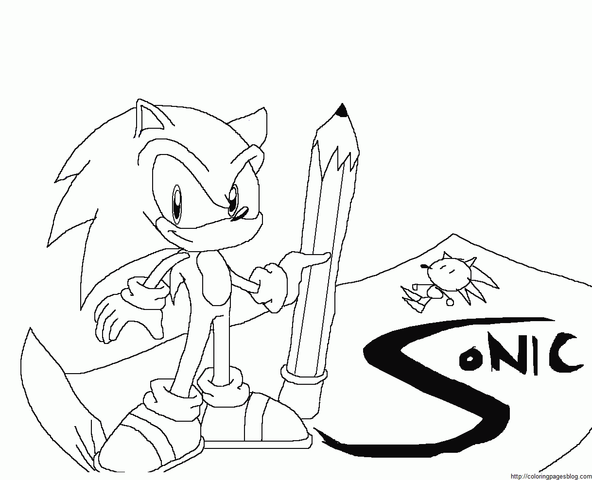 Sonic Coloring Pages Printable (19 Pictures) - Colorine.net | 12397