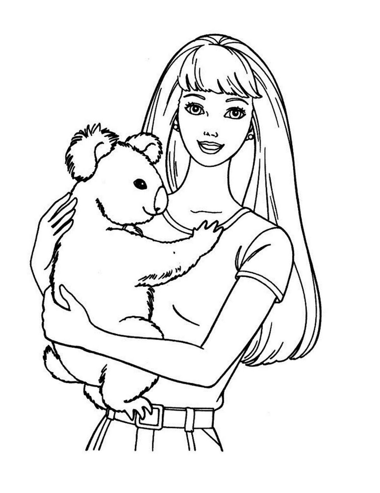 Free Barbie Printable Coloring Pages - Printable World Holiday