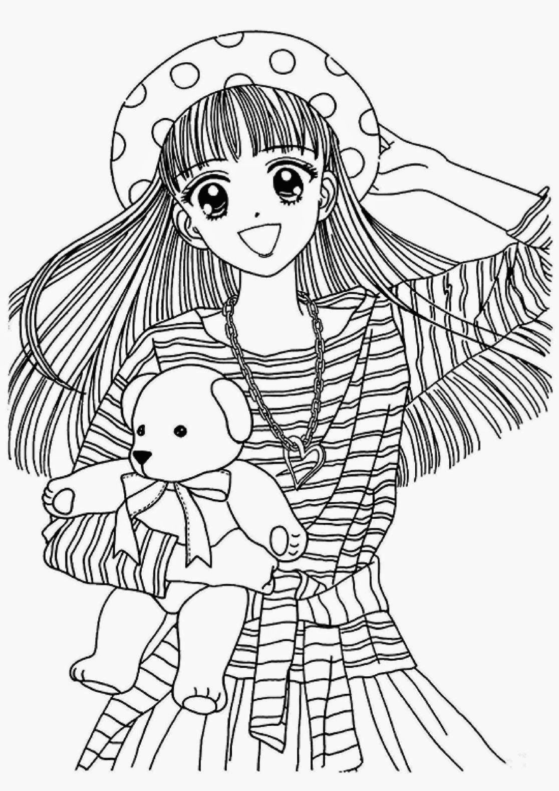 Coloring Pages Anime Coloring Pages Free And Printable   Coloring ...