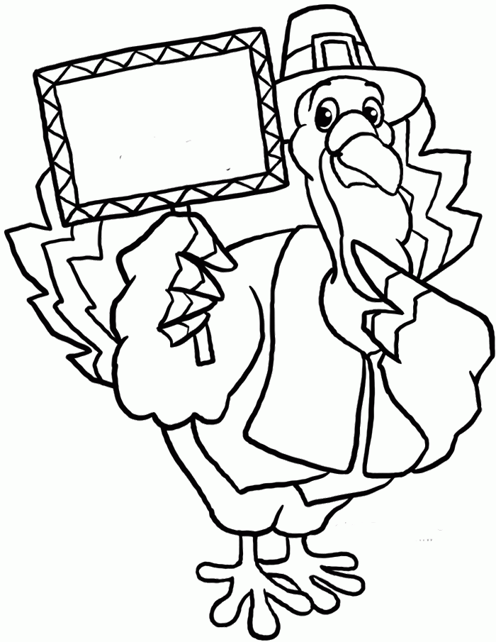 Funny Thanksgiving Turkey Coloring Page - Thanksgiving Coloring ...