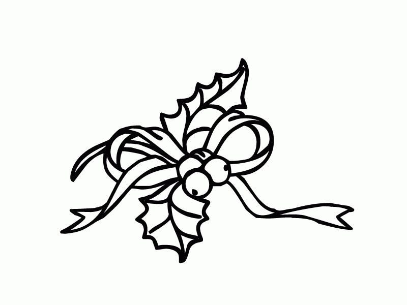 Christmas Coloring Pages Of Leaves - Coloring Pages For All Ages