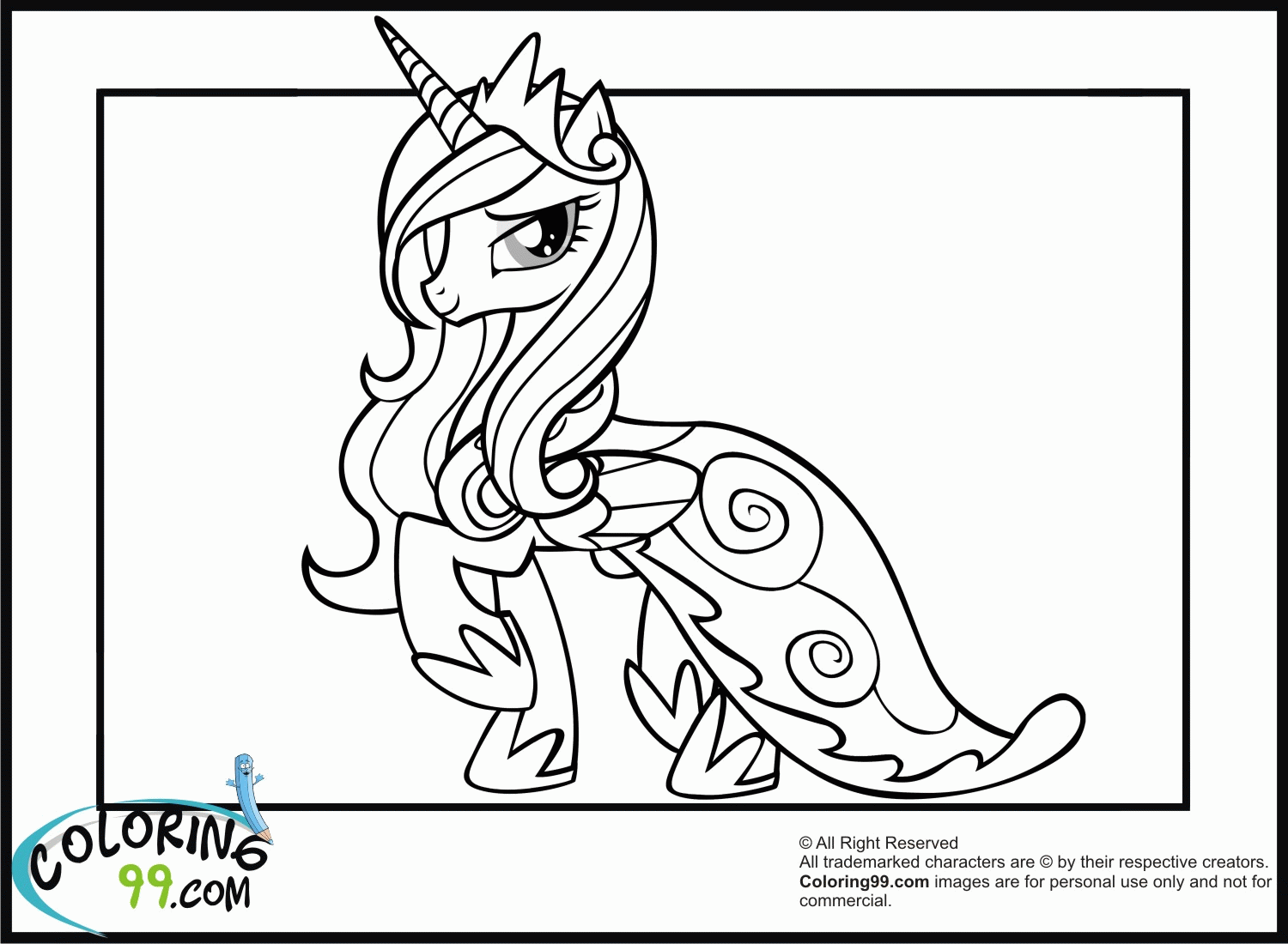 Princess Cadence Coloring Pages | Minister Coloring
