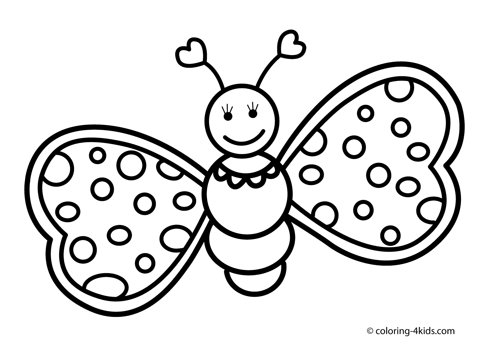 Butterfly Coloring Pages For Toddlers   Coloring Pages For All ...