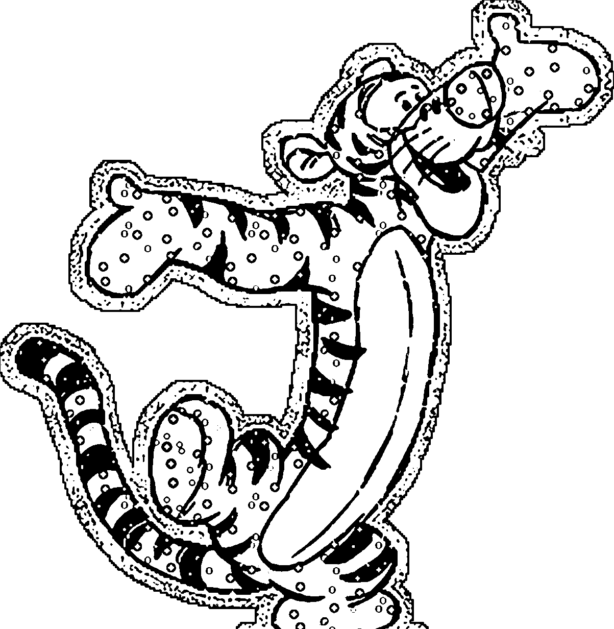 Sparkling Tigger Winnie The Pooh–coloring Page | Wecoloringpage