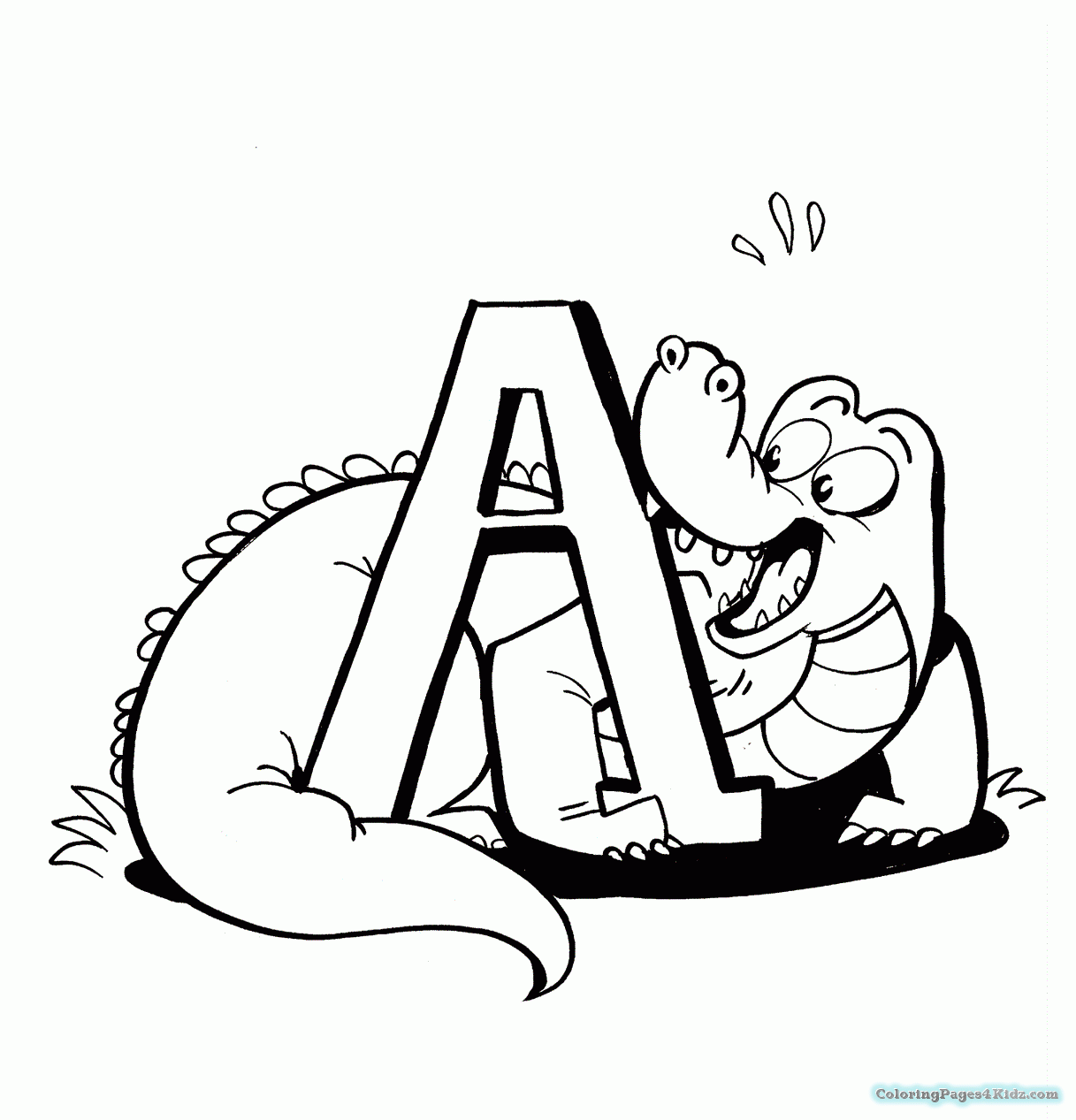 Alligator Coloring Pages For Kids | Free Printable Coloring Pages