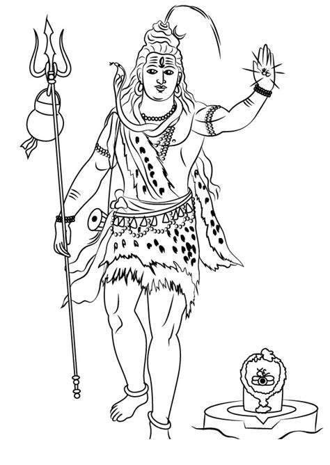 Shiva Coloring Pages - Coloring Home