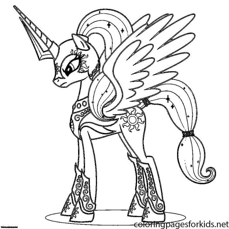 Free My Little Pony Coloring Pages Princess Celestia, Download ...