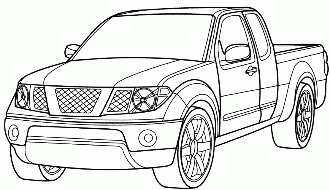 car coloring pages truck - Clip Art Library
