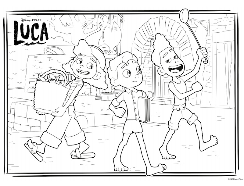 Luca Coloring Pages - Coloring Home