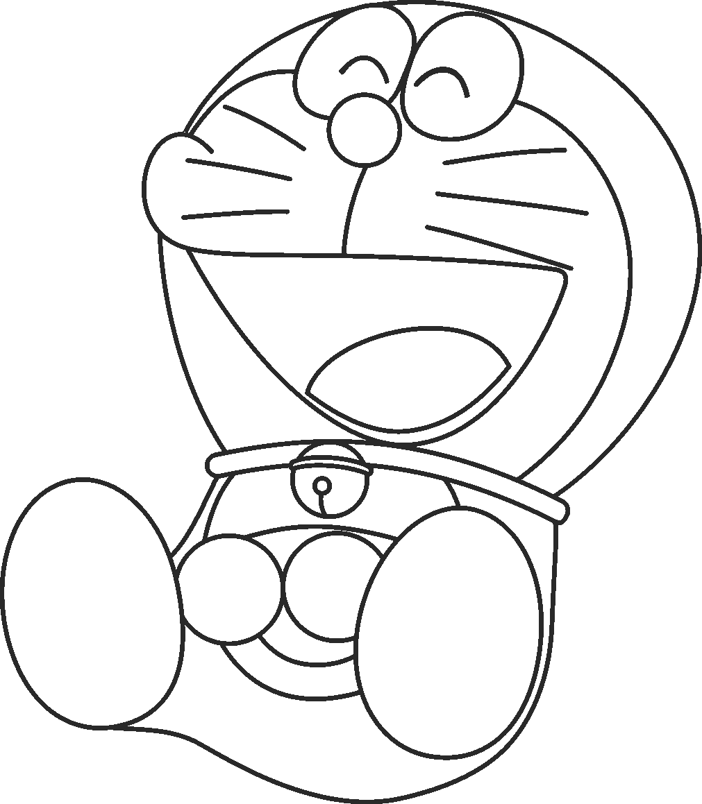 Laughing Doraemon Coloring Page | Boys pages of KidsColoringPage ...