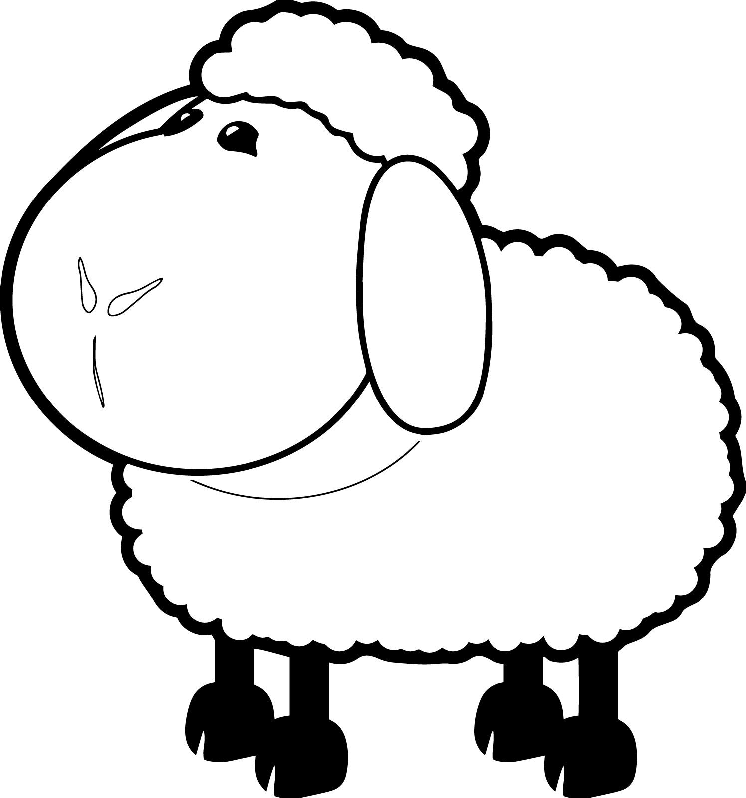 Sheep Coloring Pages | Wecoloringpage