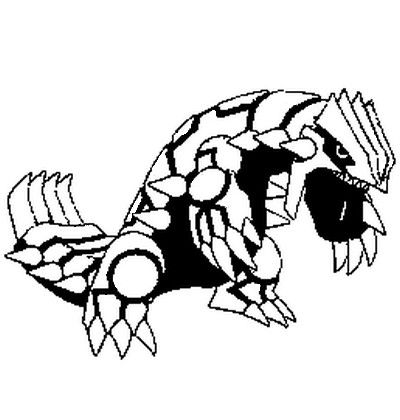 Coloring Pages Pokemon - Groudon - Drawings Pokemon