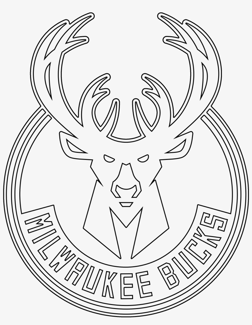 Milwaukee Bucks Nba Coloring Book San Antonio Spurs - Milwaukee Bucks Logo  To Color - 2400x3000 PNG Download - PNGkit
