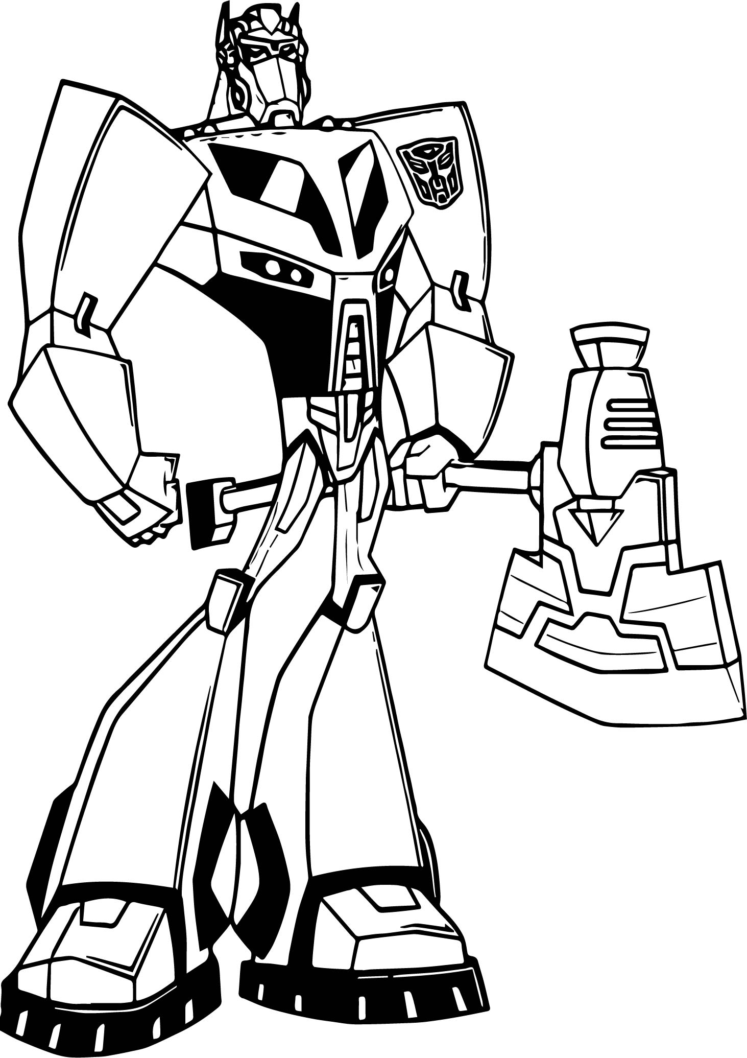 Coloring Sheet Bumblebee Transformer Pages Free Transformers For Kids Printable Approachingtheelephant Coloring Home