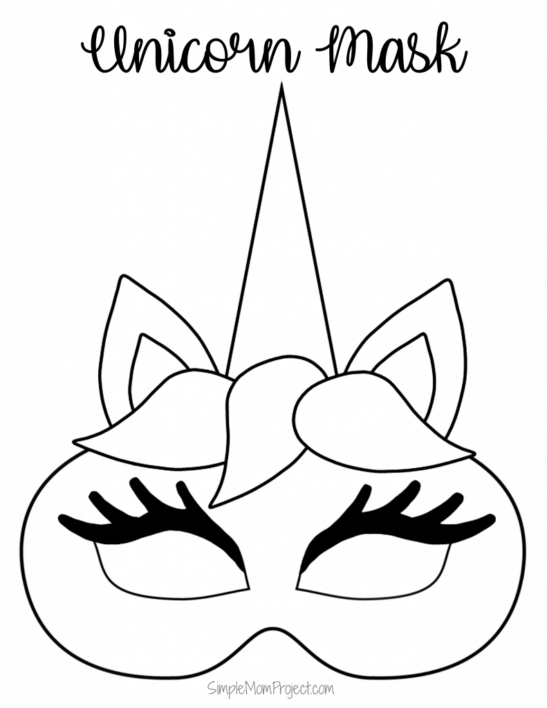 Princess Mask Coloring Pages - Coloring Home