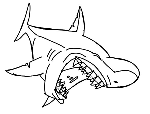 Laughing Shark Jaws Coloring Pages : Best Place to Color