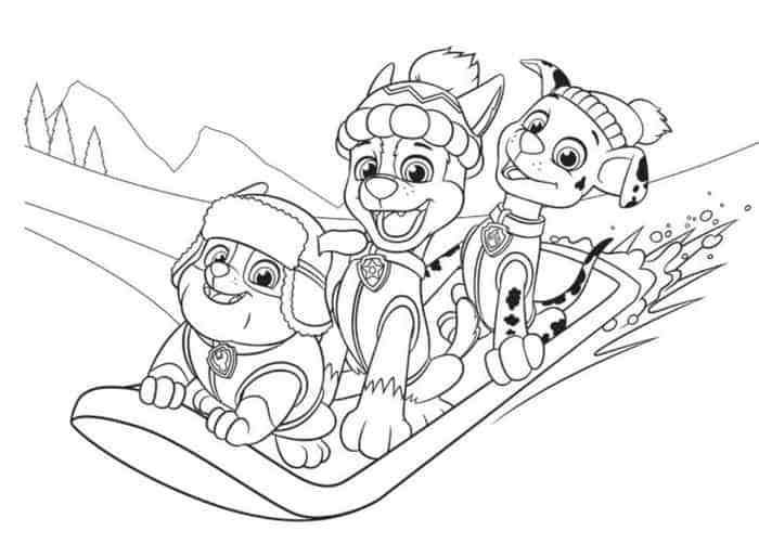 Free Download Paw Patrol Christmas Coloring Pages - Mauiwinecorner.com