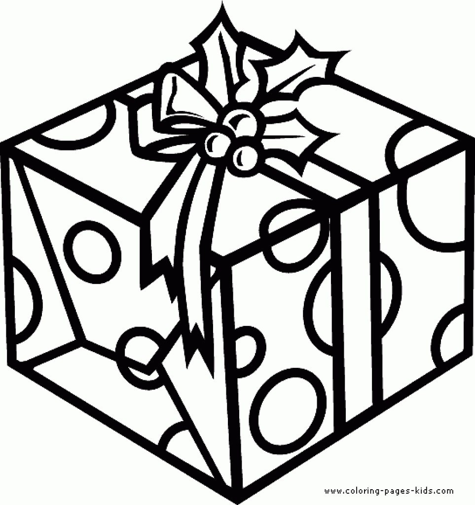 Gifts Coloring Pages - Coloring Home
