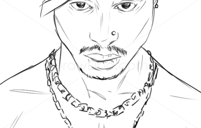 Coloring Pages 2pac Tupac Pac Colouring Shakur Draw Famous Print Printable ...