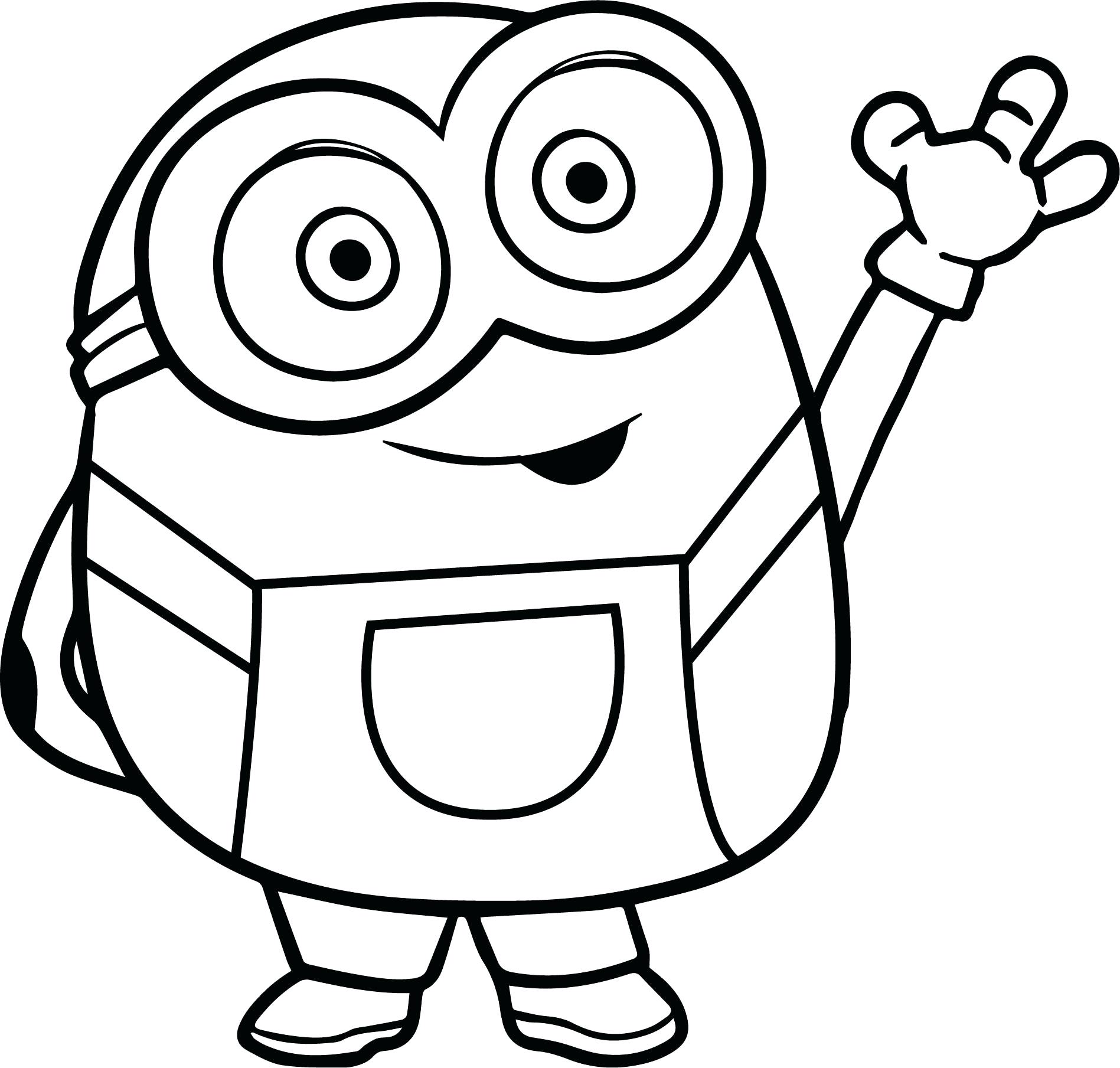 Minion Bob Coloring Pages Coloring Home