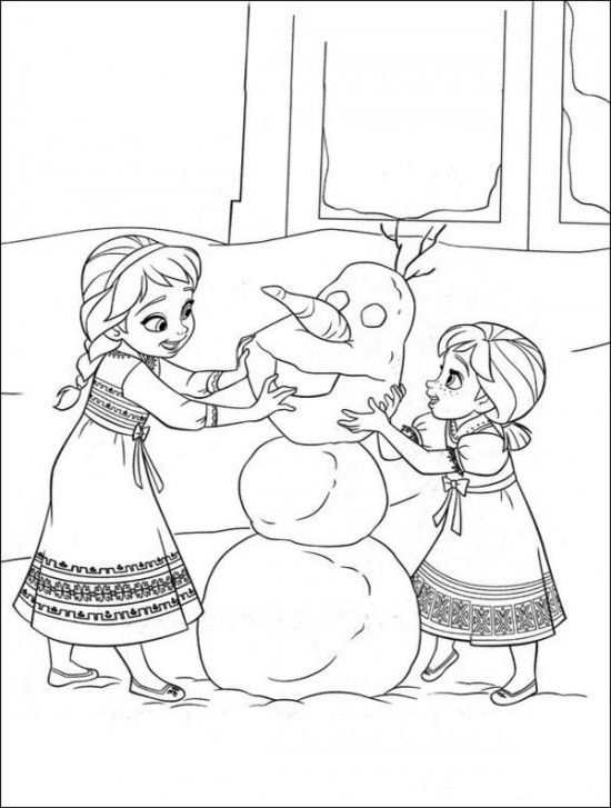Frozen Coloring Page