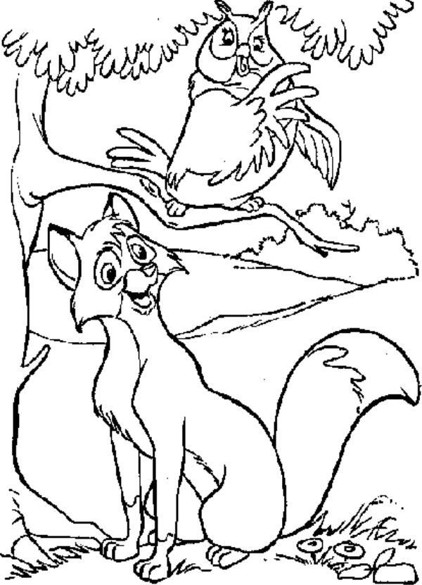 6 Pics of The Fox And Hound Coloring Pages - Fox and Hound ...