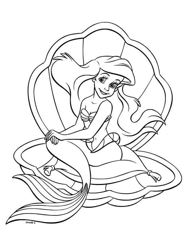 Princess Ariel Printable Coloring Pages - High Quality Coloring Pages