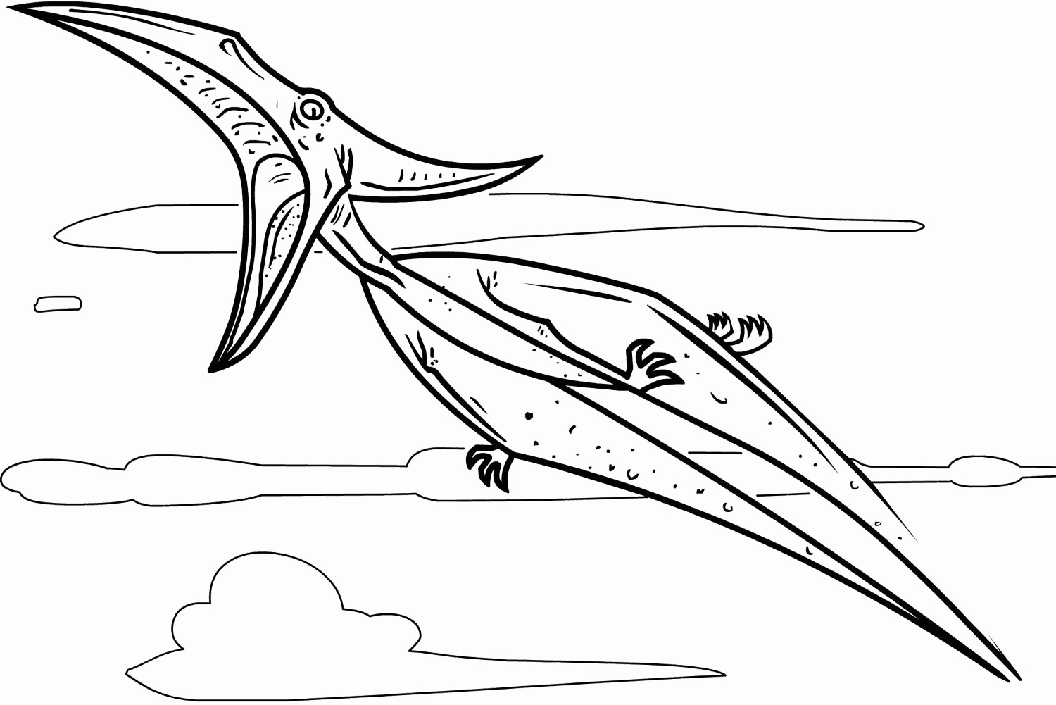 Pterodactyl Coloring Pages | Dinosaurs Pictures and Facts