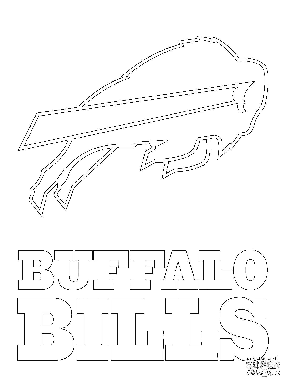 Buffalo Bills Logo Coloring Pages - NFL Coloring Pages - Coloring Pages For  Kids And Adults