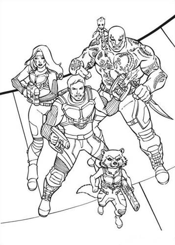 Kids-n-fun.com | 40 coloring pages of Guardians of the Galaxy
