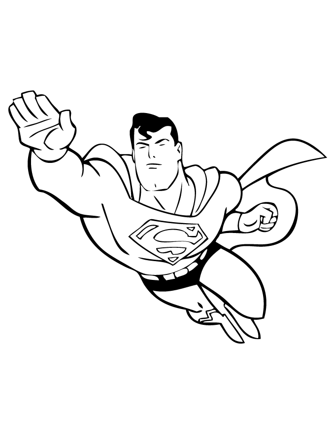 Superman Easy Coloring Pages Coloring Home